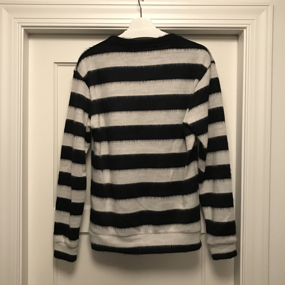 Navy & White Striped Sweater - Picture 4 of 4